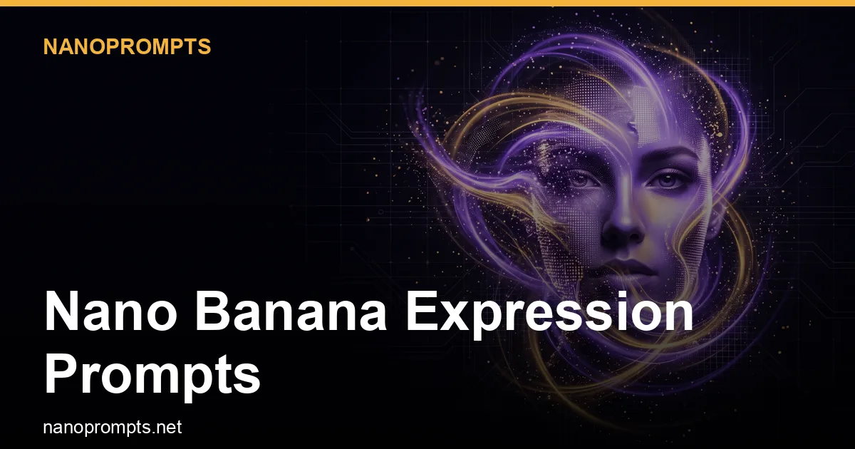 Nano Banana Expression Prompts