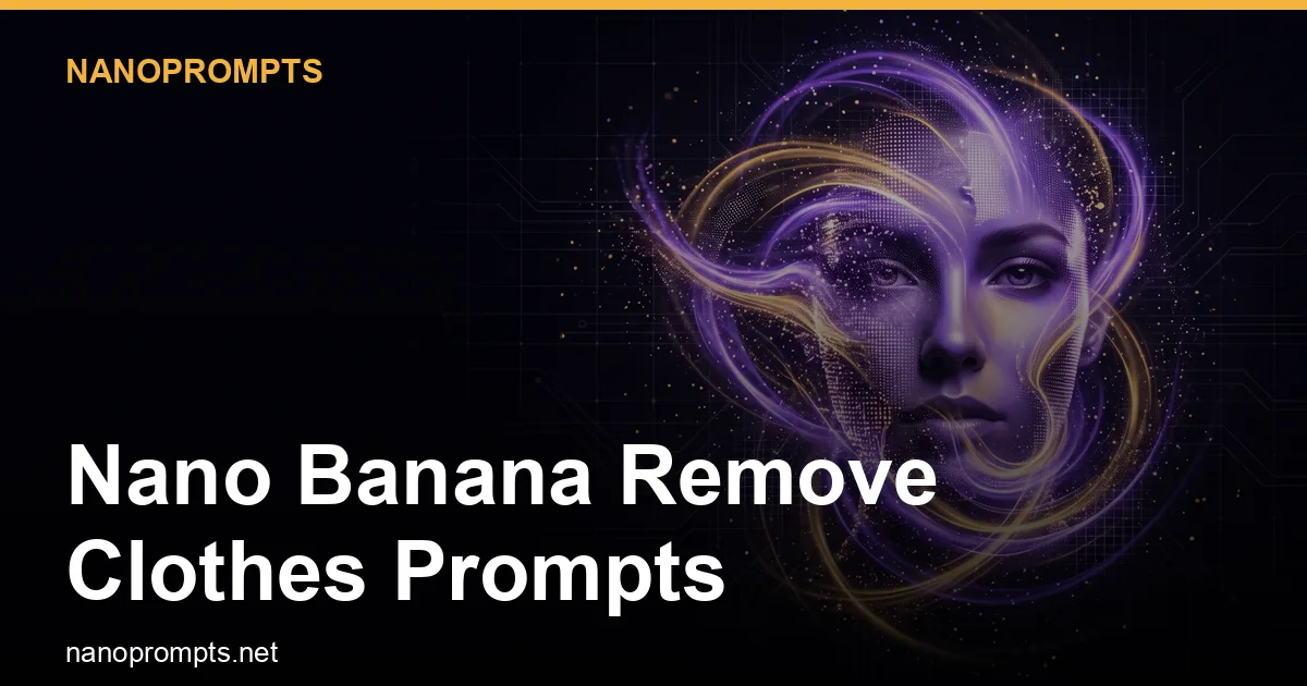 Nano Banana Remove Clothes Prompts
